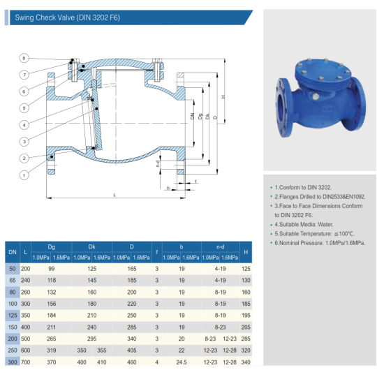 VAN 1 CHIỀU LÁ LẬT (Swing Check Valve)